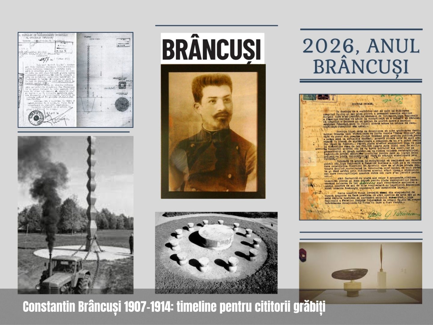 Constantin Brâncuși 1907-1914: timeline pentru cititorii grăbiți